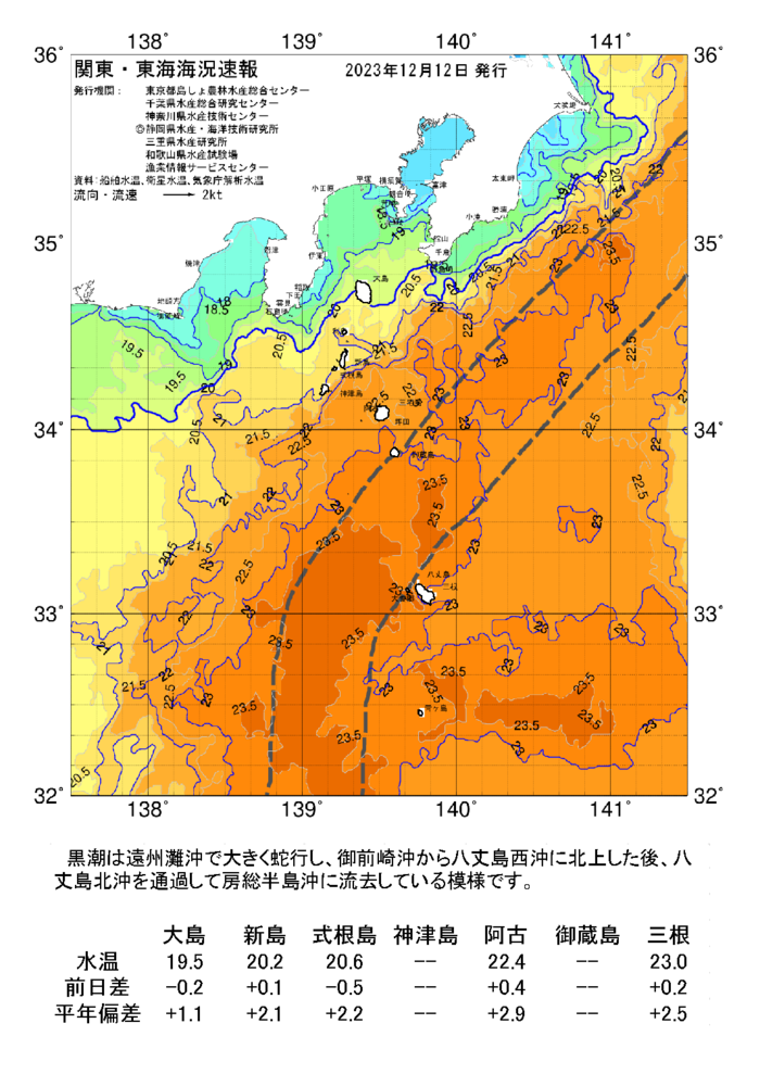 海の天気図2023年12月12日