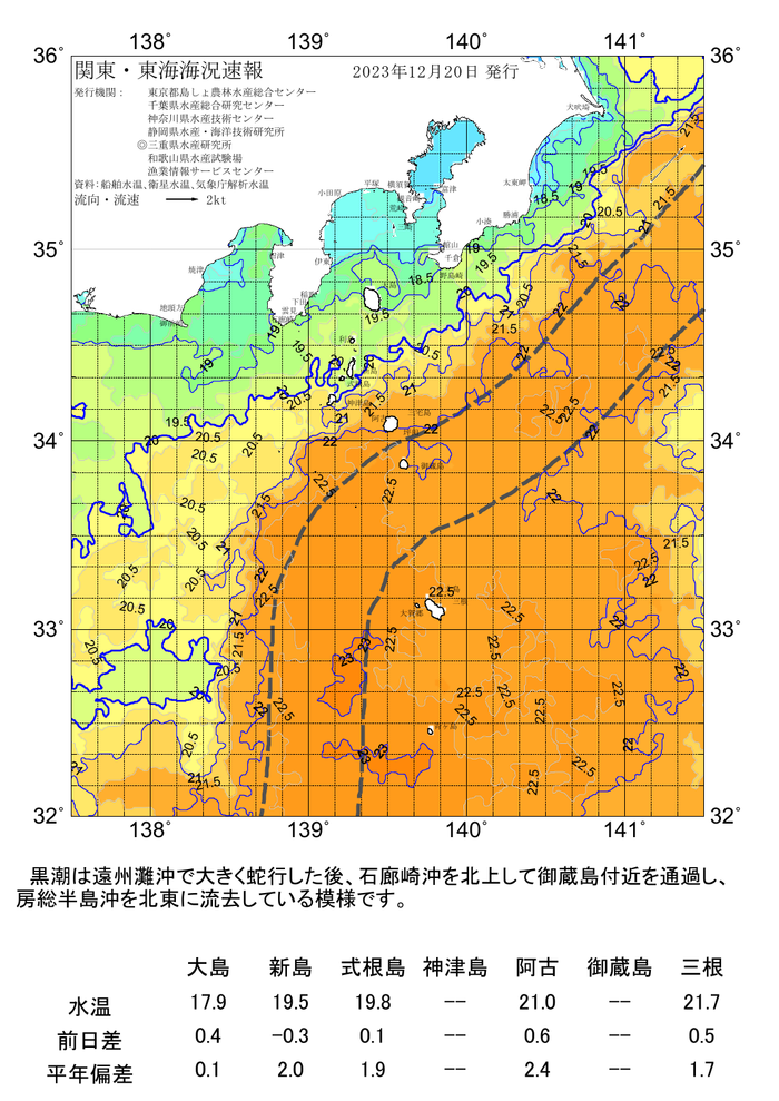 海の天気図2023年12月20日