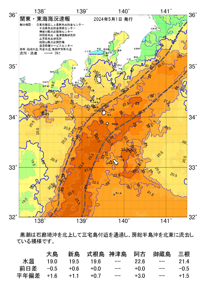 海の天気図2024年5月1日