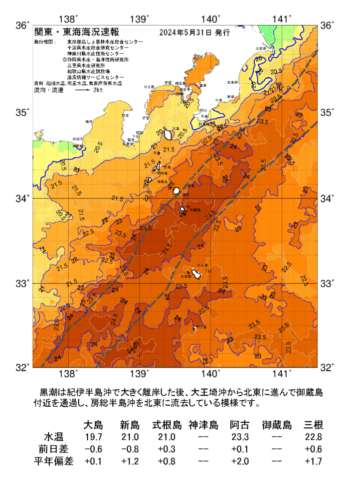 海の天気図2024年5月31日