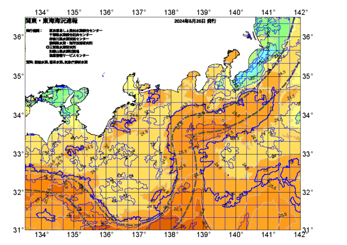 広域版海の天気図2024年6月26日
