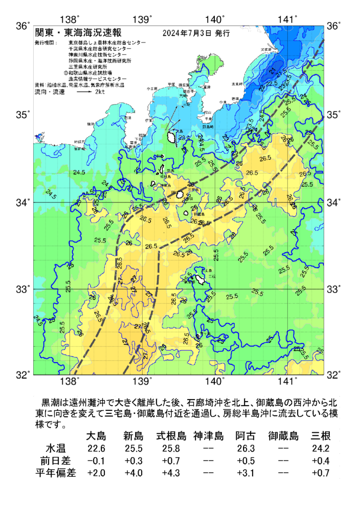 海の天気図2024年7月3日