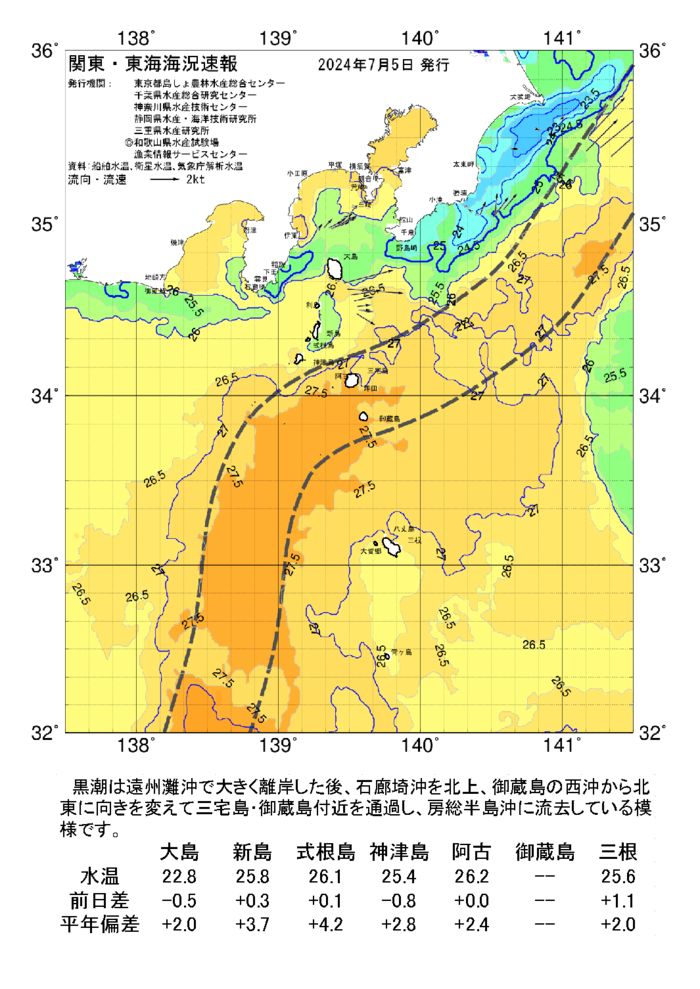海の天気図2024年7月5日