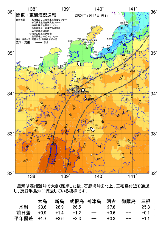 海の天気図2024年7月17日
