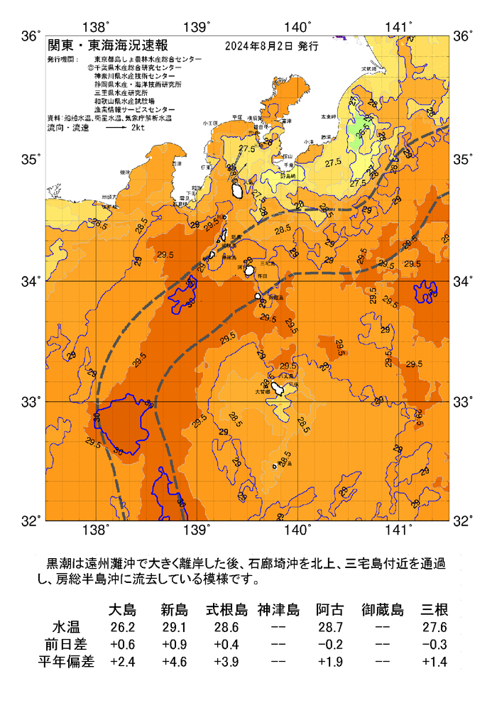 海の天気図2024年8月2日