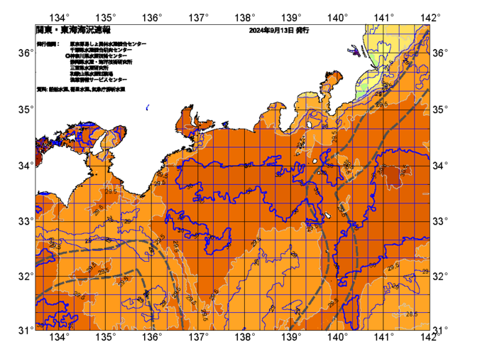 広域版海の天気図2024年9月13日