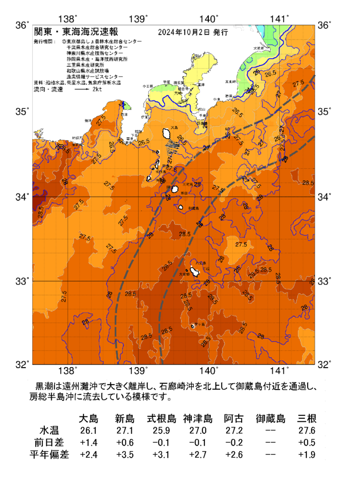 海の天気図2024年10月2日