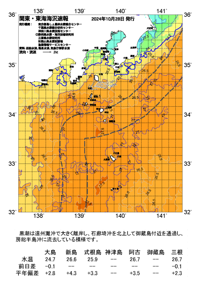 海の天気図2024年10月28日