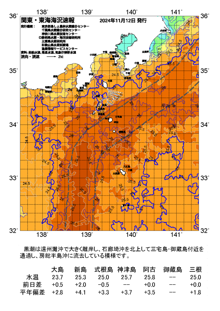 海の天気図2024年11月12日