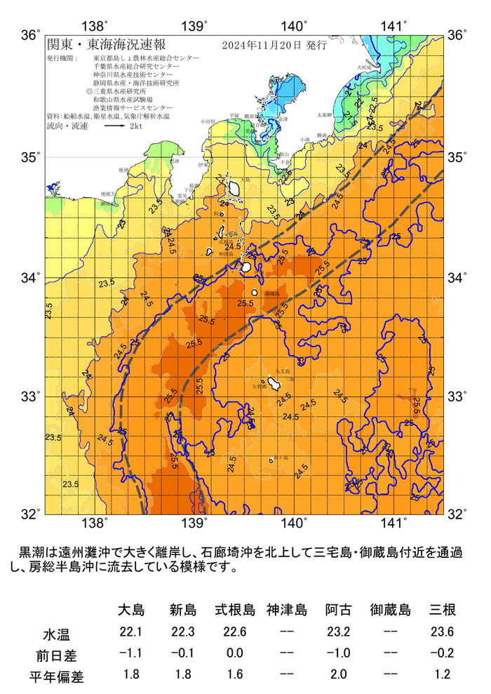 海の天気図2024年11月20日