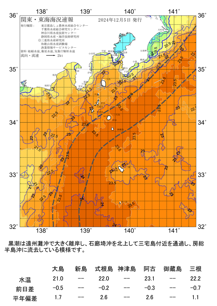 海の天気図2024年12月5日