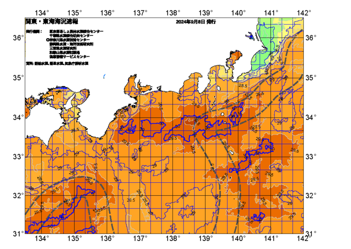 広域版海の天気図2024年9月8日
