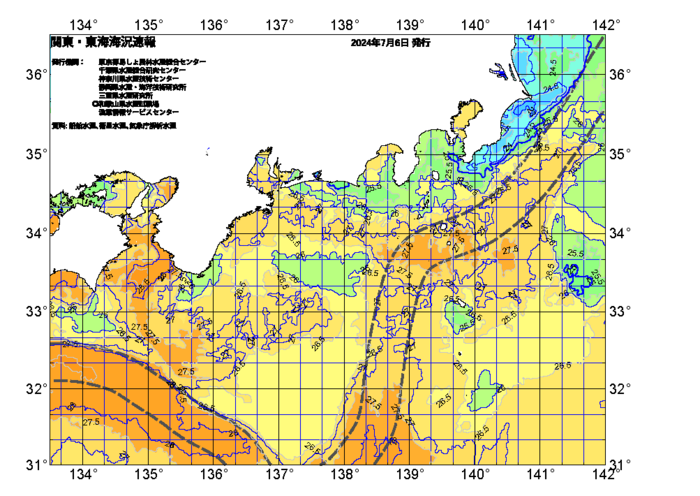 広域版海の天気図2024年7月6日