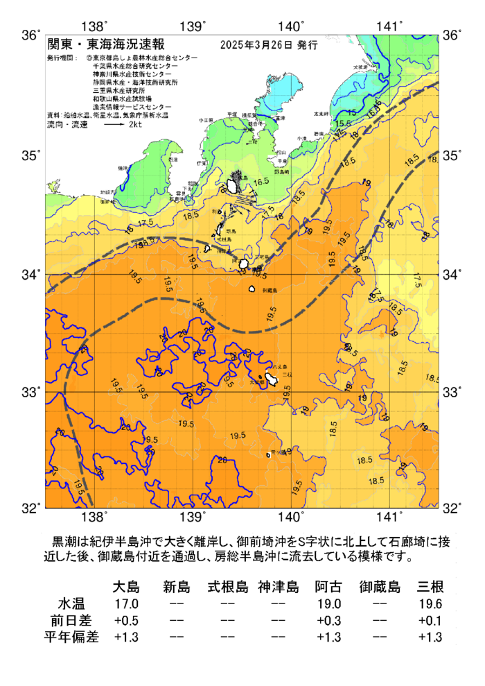 海の天気図2025年3月26日