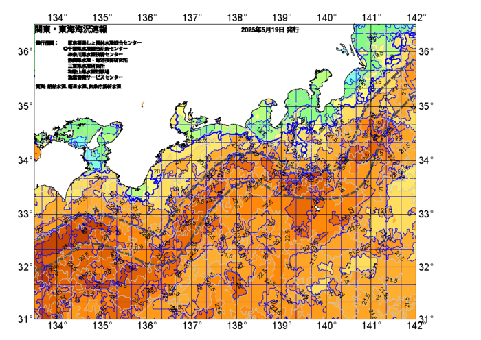 広域版海の天気図2025年5月19日