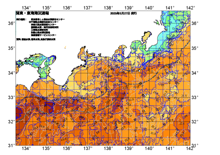 広域版海の天気図2025年5月27日