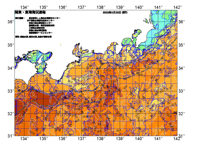 広域版海の天気図2025年5月28日