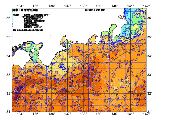 広域版海の天気図2025年5月30日