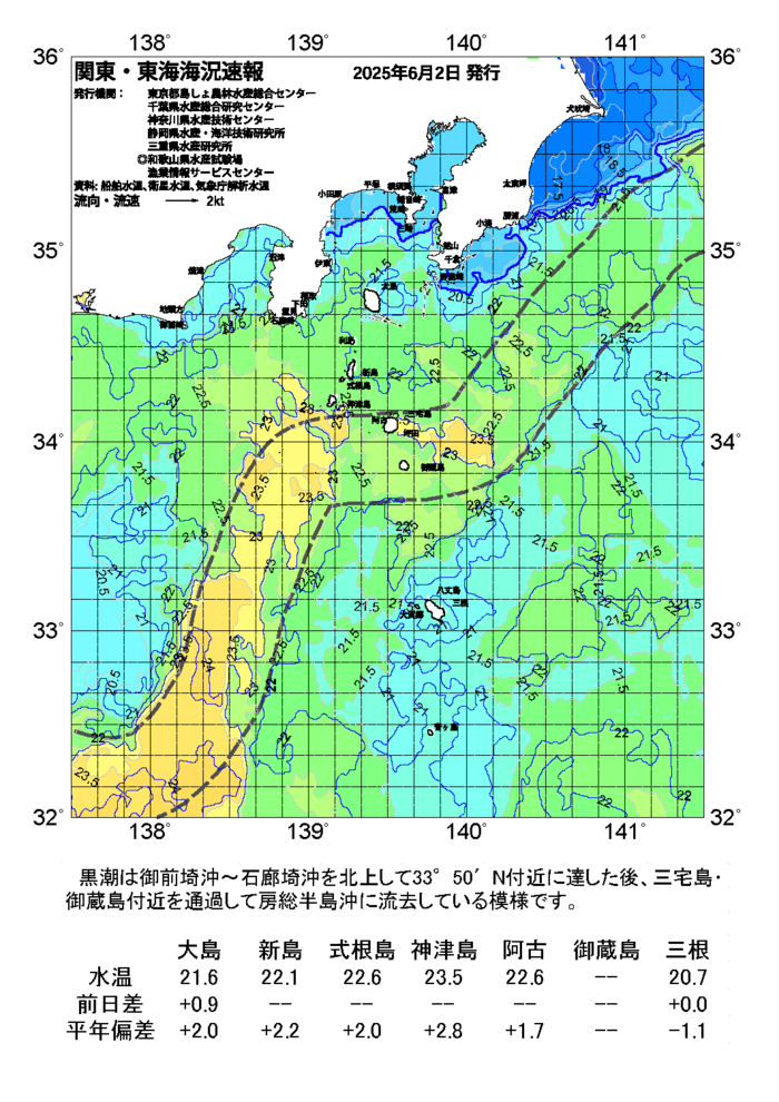 海の天気図2025年6月2日