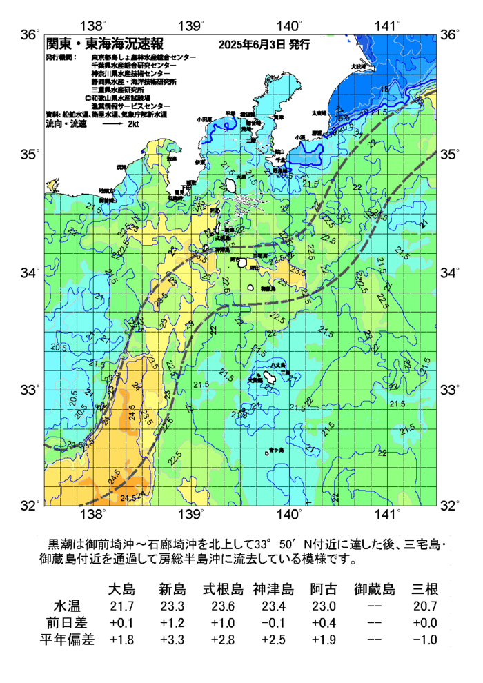 海の天気図2025年6月3日