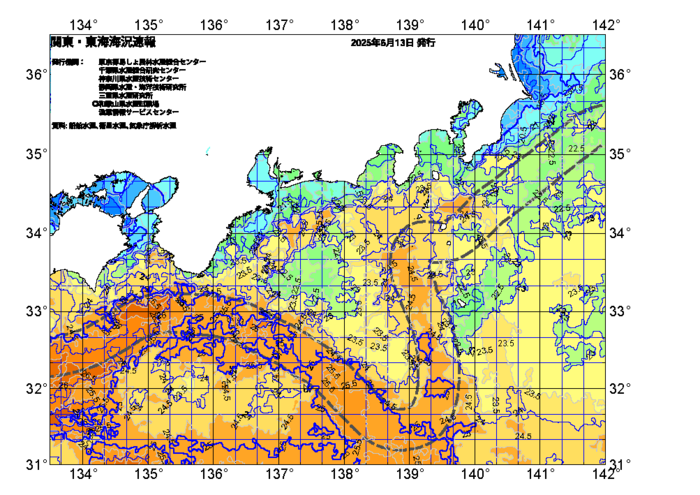 広域版海の天気図2025年6月13日