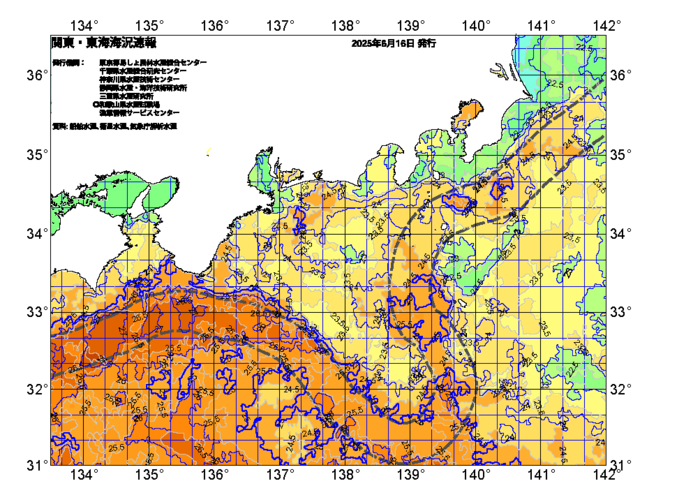 広域版海の天気図2025年6月16日