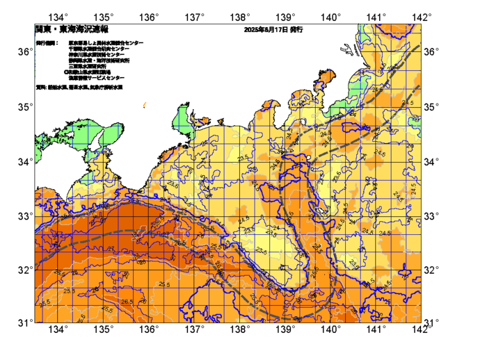 広域版海の天気図2025年6月17日
