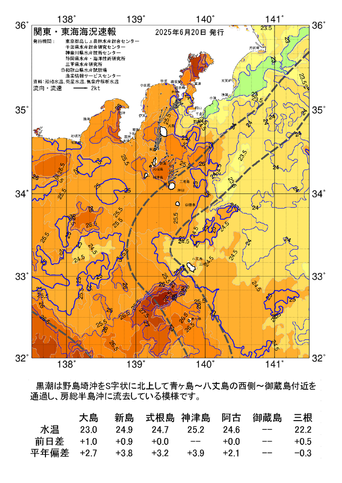 海の天気図2025年6月20日