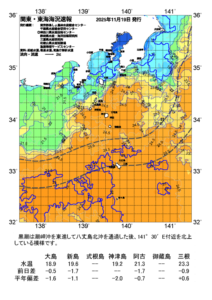 海の天気図2025年11月19日