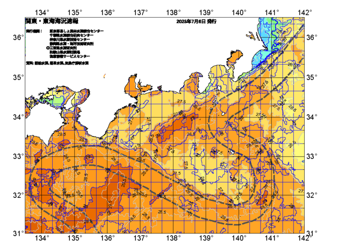 広域版海の天気図2025年7月6日