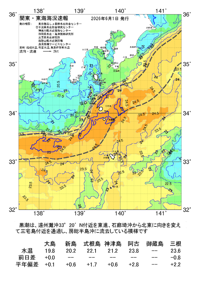 海の天気図2026年6月1日